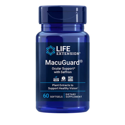 Life Extension MacuGuard® Ocular Support with Saffron 60 softgels