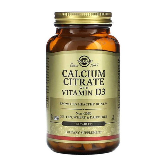 Solgar Calcium Citrate with Vitamin D3 120 Tablets