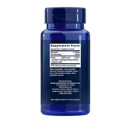 Life Extension High Potency Optimized Folate L-Methylfolate 8500 Mcg Dfe – 30 Vegetarian Tablets