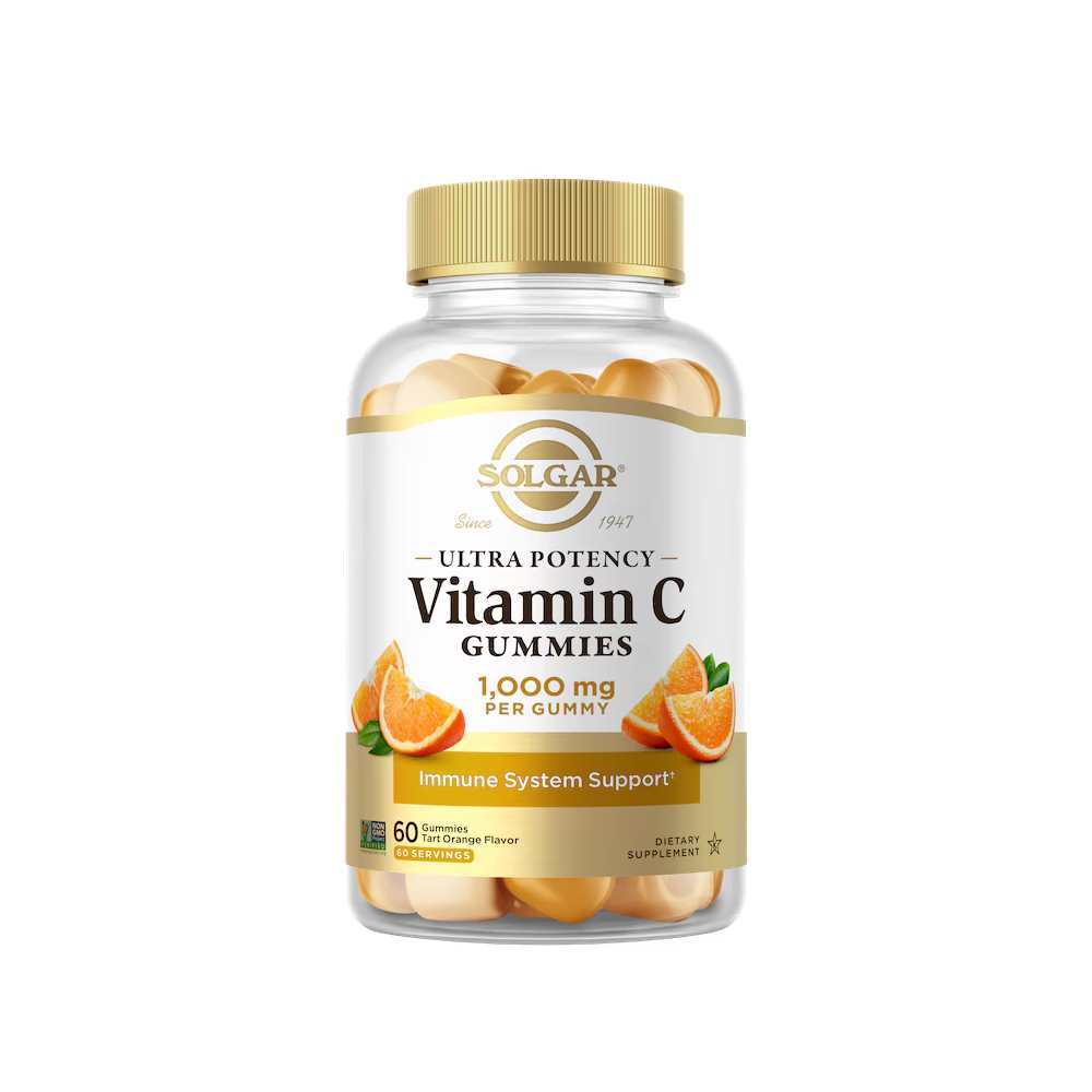 Solgar Ultra Potency Vitamin C Tart Orange 60 Gummies