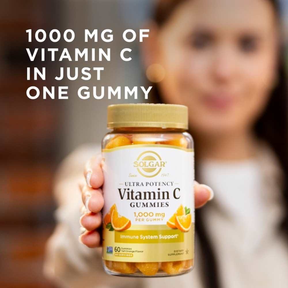 Solgar Ultra Potency Vitamin C Tart Orange 60 Gummies