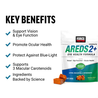 Force Factor Areds2+ Eye Health Formula – 60 Soft Chews