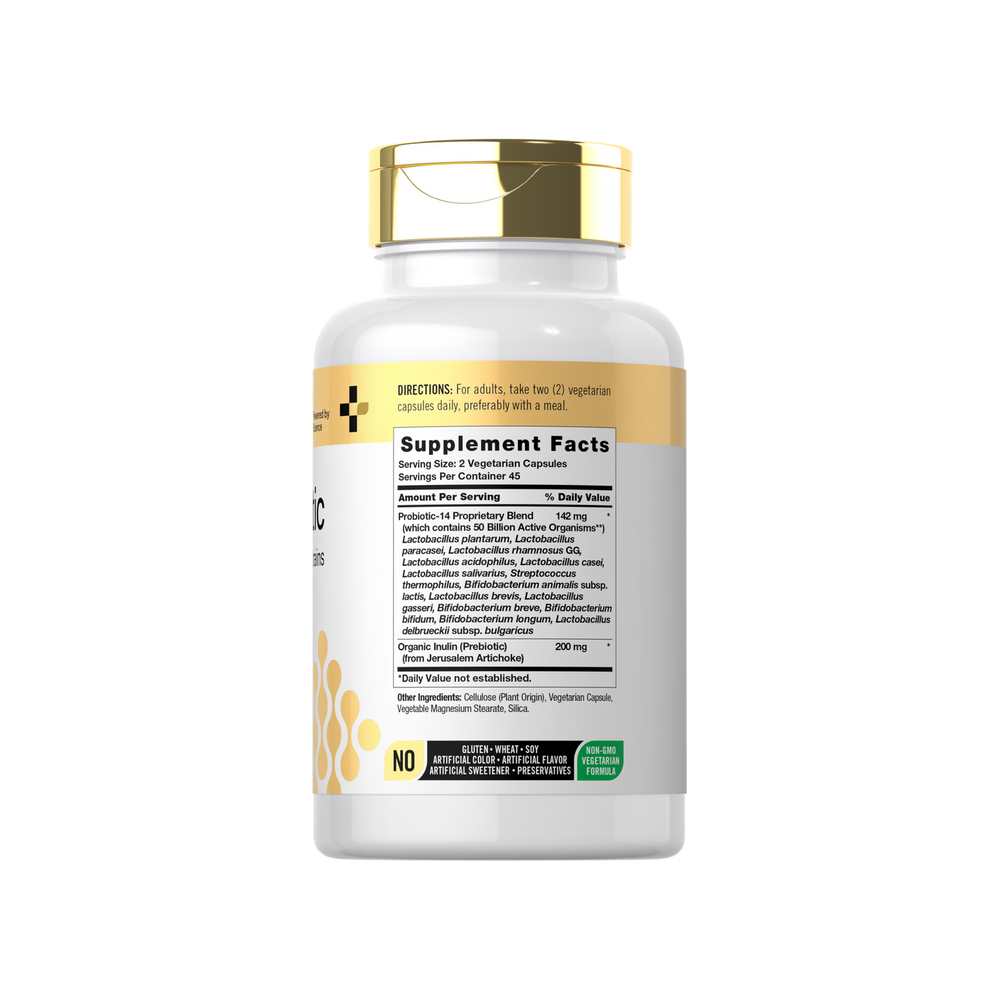 Horbäach Probiotic | 50 Billion Active Organisms | 90 Capsules