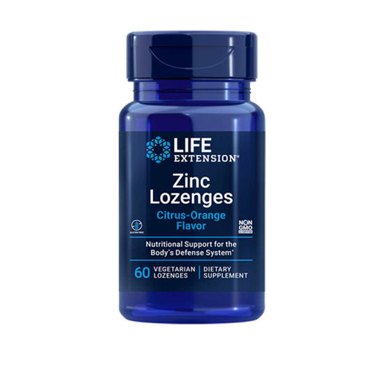 Life Extension Zinc Lozenges (citrus-Orange Flavor) Citrus-Orange Flavor 60 Vegetarian Lozenges