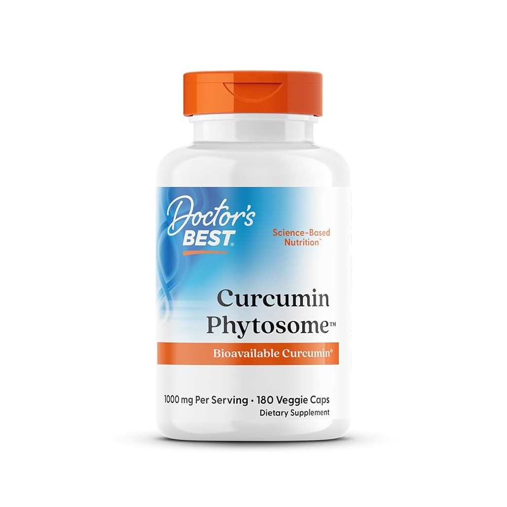 Doctor's Best Curcumin Phytosome with Meriva, 1,000 Mg per Serving, 180 Veggie Caps