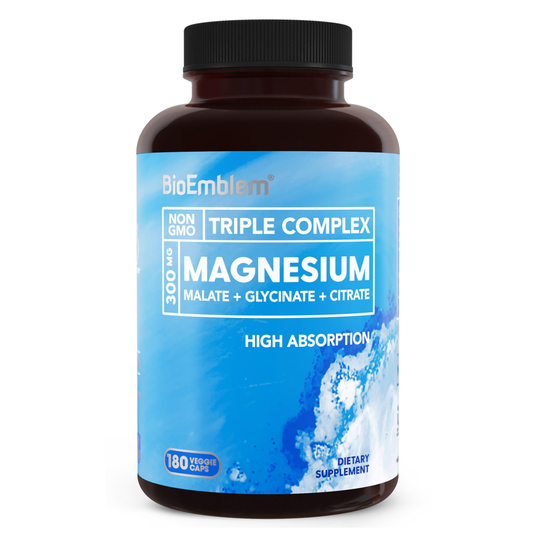 BioEmblem Triple Magnesium Complex | 300 mg Magnesium Glycinate