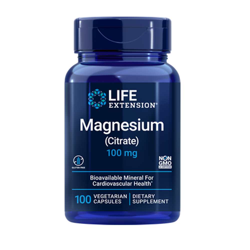 Life Extension Magnesium (citrate) 100 Mg, 100 Vegetarian Capsules