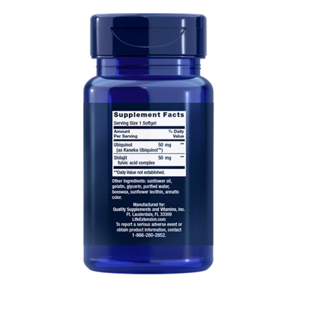 Life Extension Super Ubiquinol Co Q10 with Enhanced Mitochondrial Support™ 50 Mg, 100 Softgels