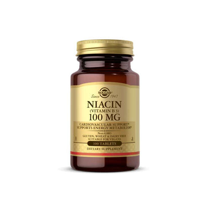 Solgar Niacin (vitamin B3) 100 Mg 100 Tablets