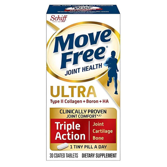 Schiff Move Free Joint Health Ultra – Triple Action Formula for Joint & Bone Support, 30 Tablets