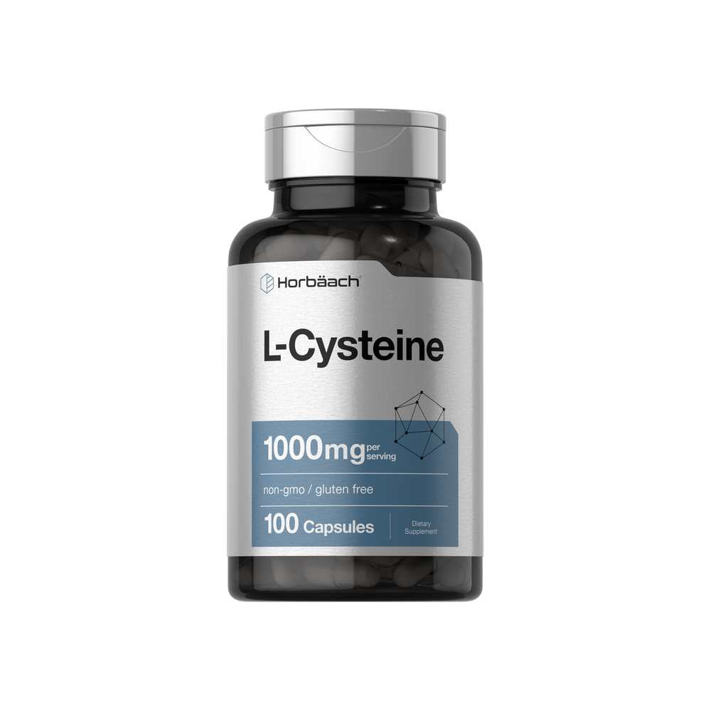 Horbäach L-Cysteine 1000mg per Serving | 100 Capsules