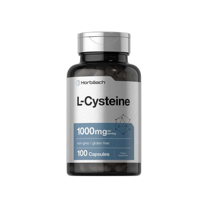 Horbäach L-Cysteine 1000mg per Serving | 100 Capsules