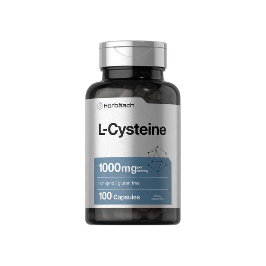 Horbäach L-Cysteine 1000mg per Serving | 100 Capsules