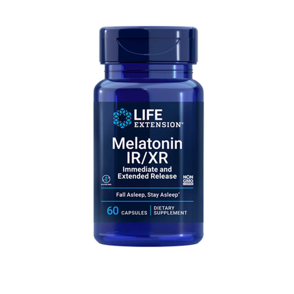Life Extension Melatonin Ir/xr 60 Capsules