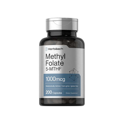 Horbäach Methyl Folate 1000mcg | 200 Capsules