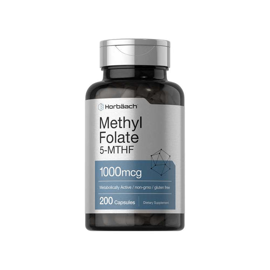 Horbäach Methyl Folate 1000mcg | 200 Capsules