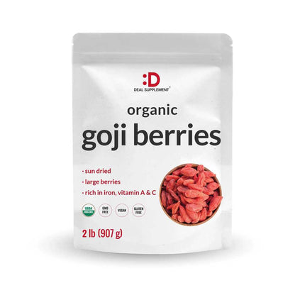 Deal Supplement Sun Dried Organic Goji Berries, 2lbs