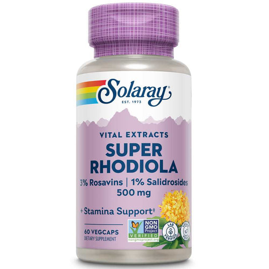 Solaray Super Rhodiola Root Extract 500mg 60 Caps