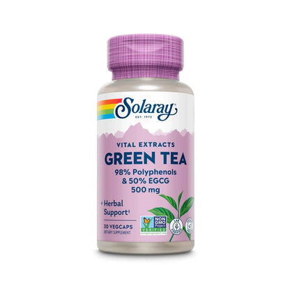 Solaray Green Tea Leaf Extract, Double 500mg 30 Caps