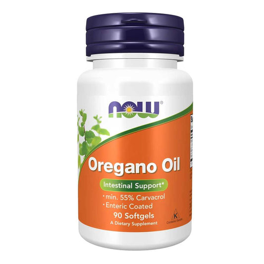 Now Foods Oregano Oil 150mg – Enteric-Coated Intestinal & Immune Support (90 Softgels)