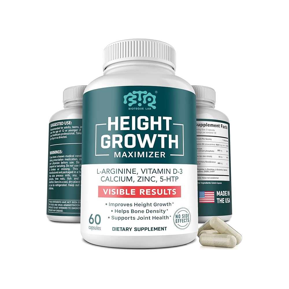 Btq Bioteque Lab Height Growth Maximizer 60 Caps