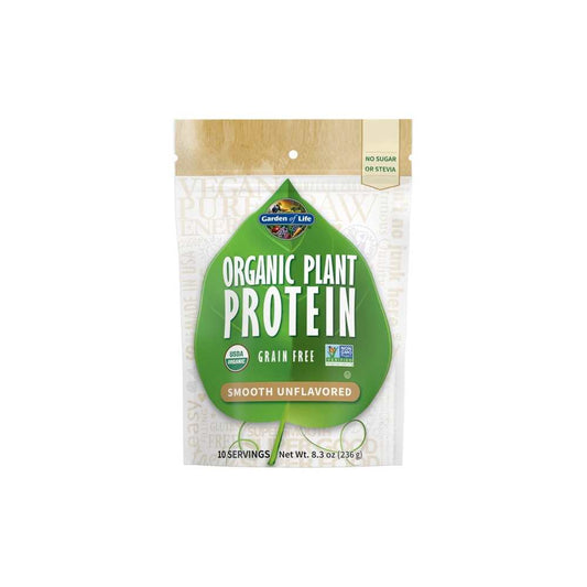 Garden of Life Organic Plant Protein Smooth Unflavored 8.3oz (236g) Powder