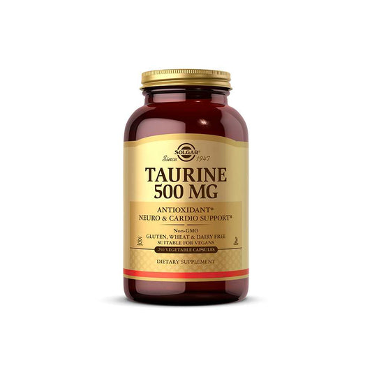 Solgar Taurine 500 Mg 100 Vegetable Capsules