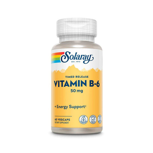 Solaray Vitamin B-6 50 Mg , Timed-Release 60 Caps