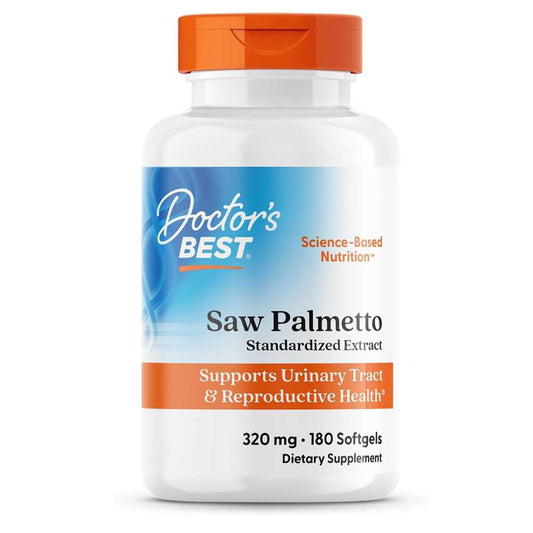 Doctor's Best Saw Palmetto Standardized Extract 320mg Softgels 180 Count
