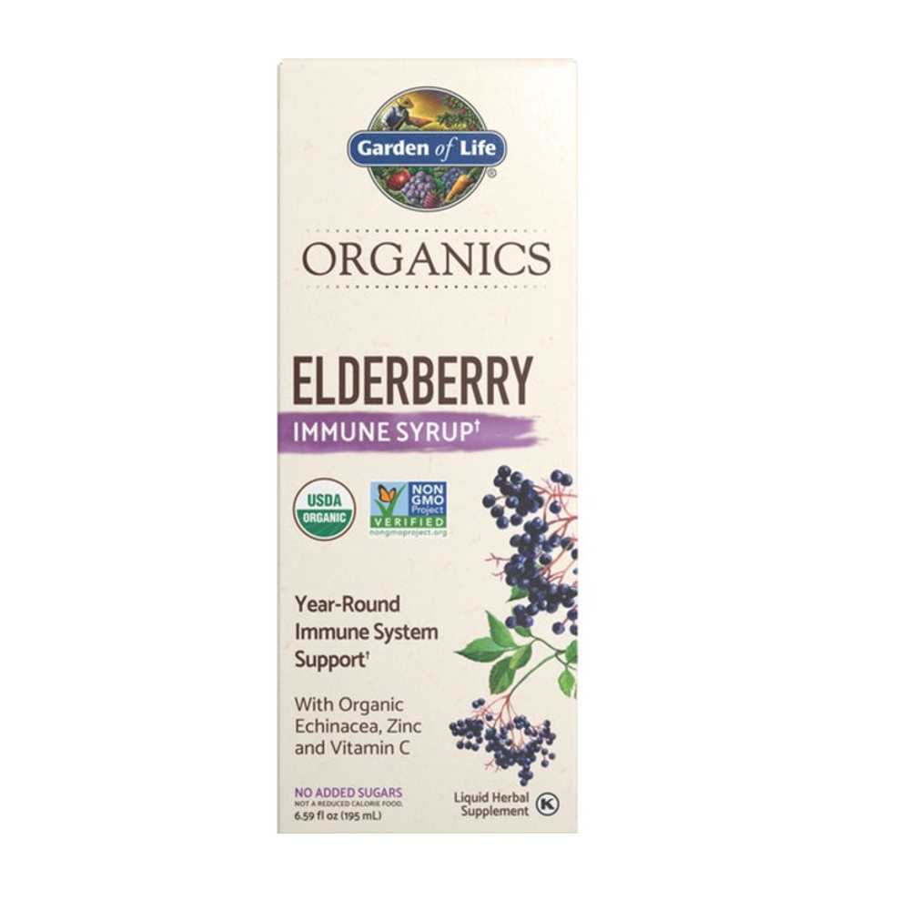 Garden of Life Organics Elderberry Immune Syrup† Liquid 195ml
