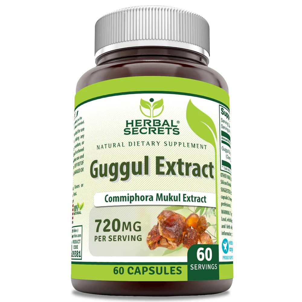 Herbal Secrets Guggul Extract 720 Mg 60 Capsules