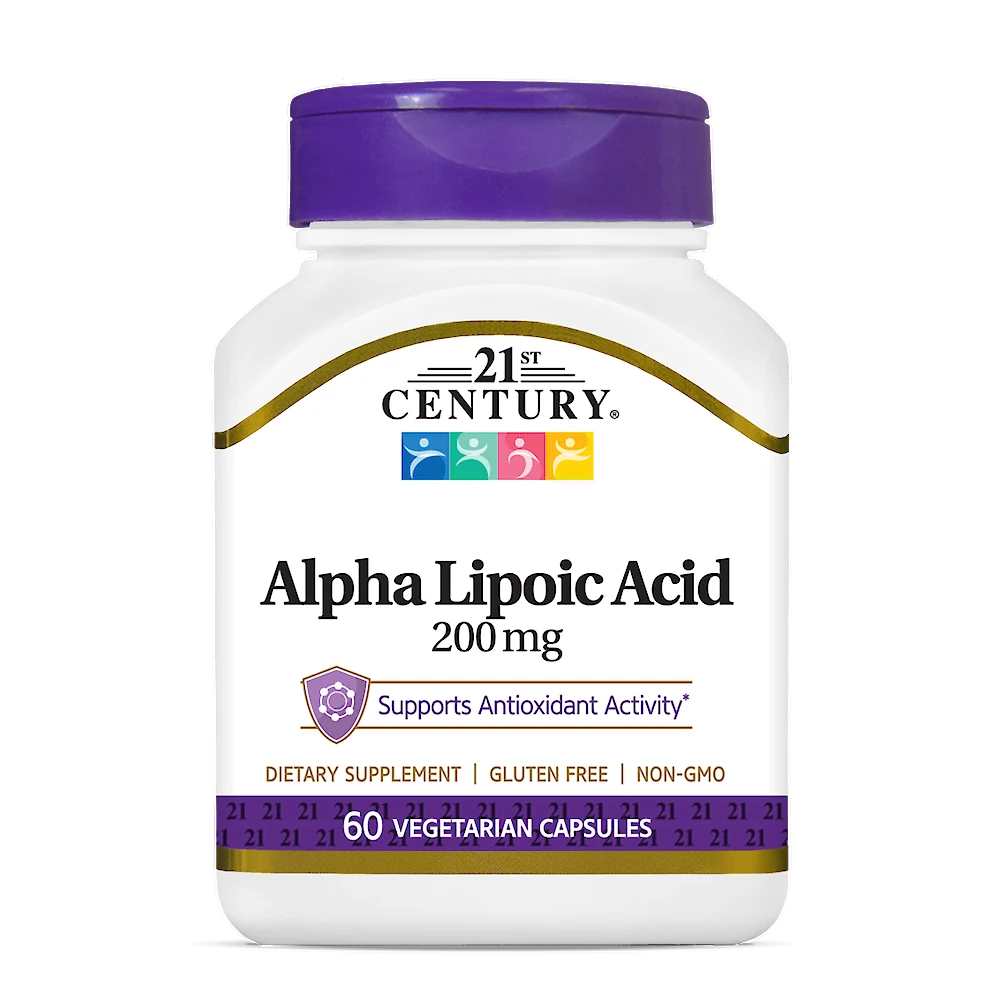21st Century Alpha Lipoic Acid 200 Mg 60 Vegetarian Capsules