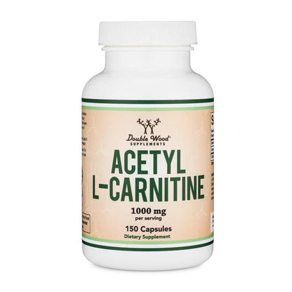 Double Wood Acetyl L-Carnitine – 1000 Mg per Serving – 150 Capsules