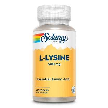 Solaray L-Lysine, Free Form 500mg 60 Caps
