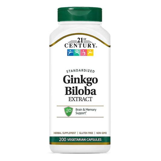 21st Century Ginkgo Biloba Extract Standardized 200 Caps