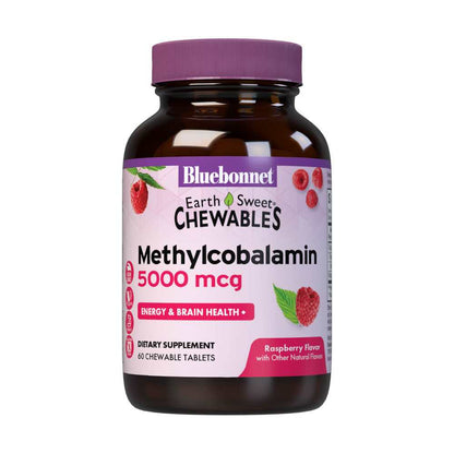 Bluebonnet Nutrition Earthsweet Chewables Cellular Active Methylcobalamin 5000 Mcg 60 Tabs