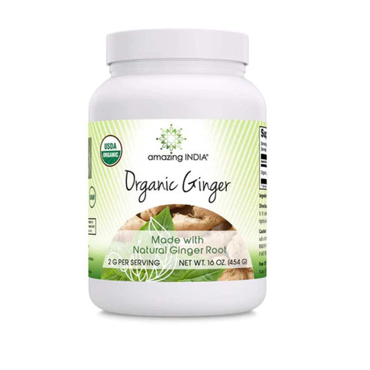 Amazing an Nutrition Amazing India Ginger  USDA Organic 16 Oz Powder