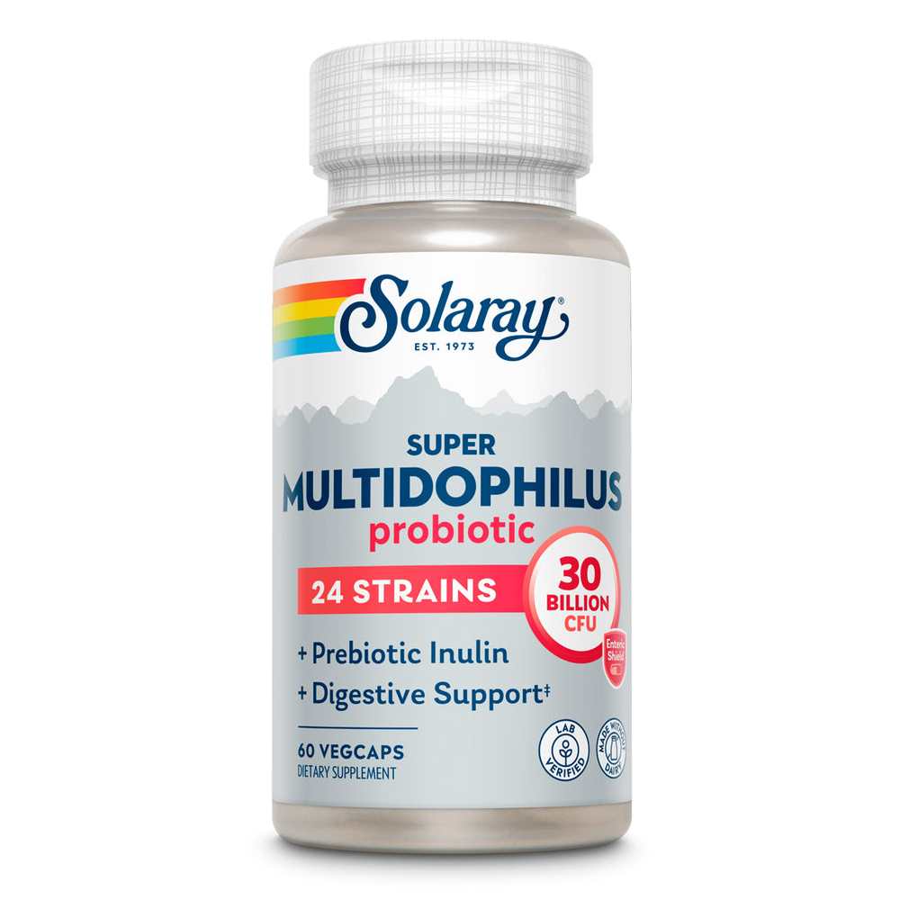 Solaray Super Multidophilus 24 Strain Probiotic, 30 Billion Cfu 60 Caps
