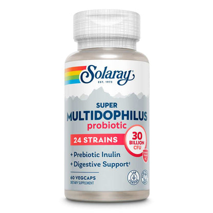Solaray Super Multidophilus 24 Strain Probiotic, 30 Billion Cfu 60 Caps