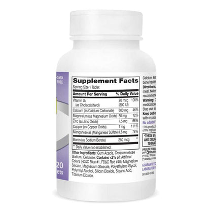 21st Century Calcium 600+d3 Plus Minerals 120 Tabs