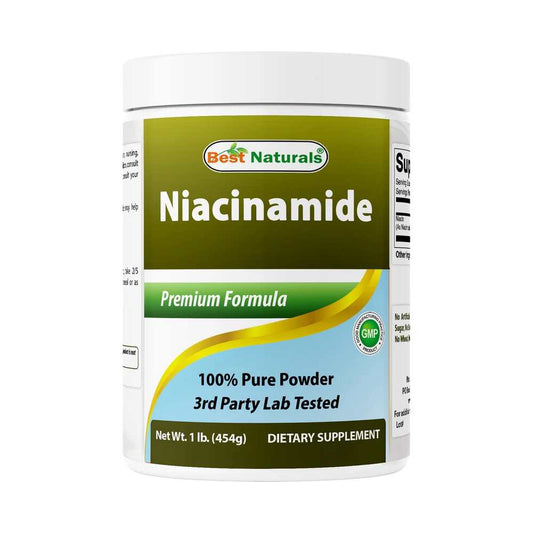 Best Naturals Niacinamide (Vitamin B3) Pure Powder 1 Pound
