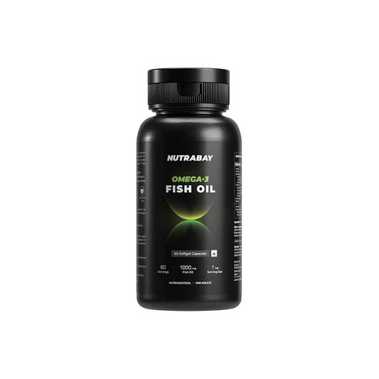 Nutrabay Wellness Omega 3 Fish Oil 1000mg 60 Softgels