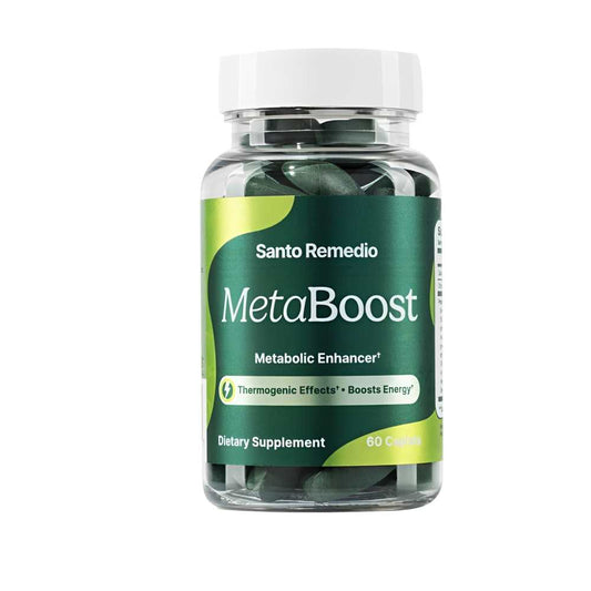 Santo Remedio Meta Boost Metabolic Enhancer – Thermogenic Energy Booster, 60 Capsules | Dietary Supplement