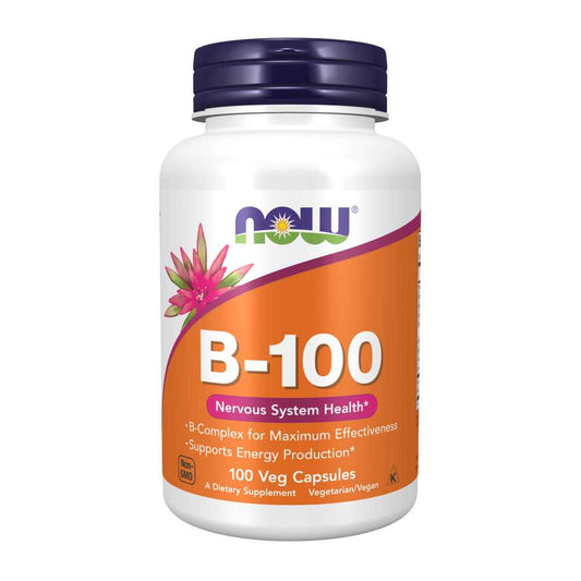 Now Foods B-100 – 100 Veg Capsules