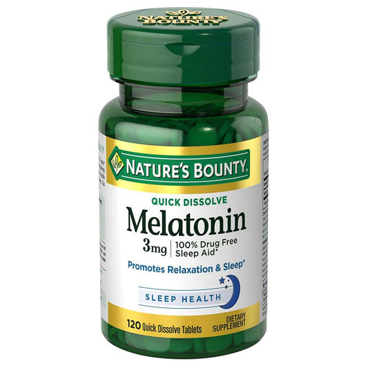 Nature's Bounty Melatonin 3 Mg, 120 Tablets