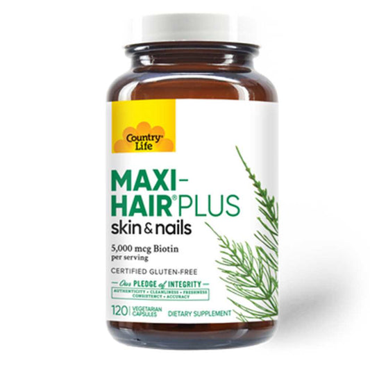 Country Life Vitamins Maxi-Hair® Plus Biotin 120 Caps