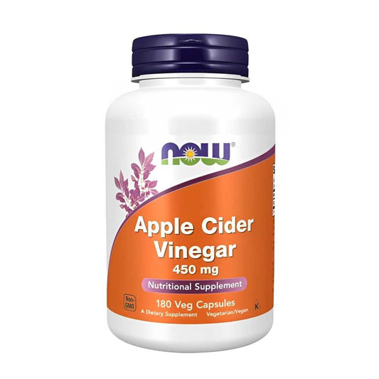 Now Foods Apple Cider Vinegar 450mg – Nutritional Supplement, 180 Veg Capsules