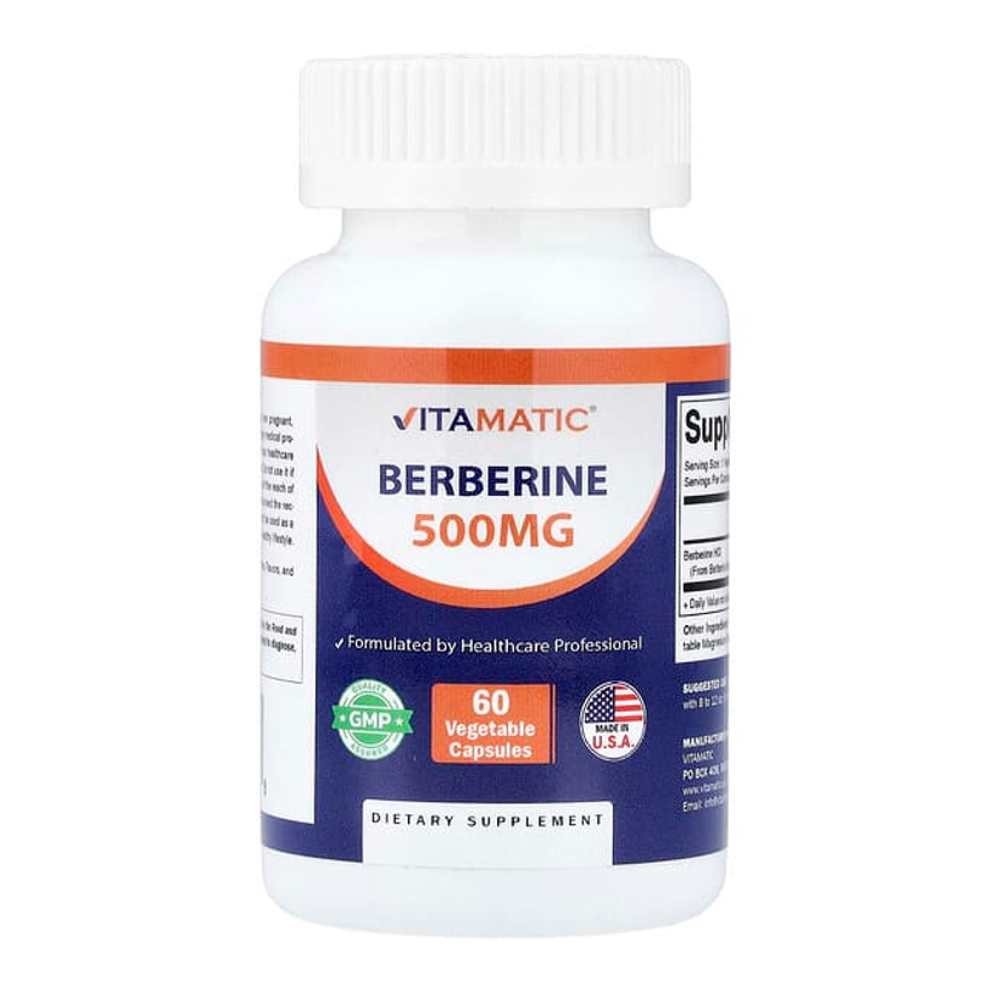 Vitamatic Berberine 500 mg 60 Vegetable Capsules