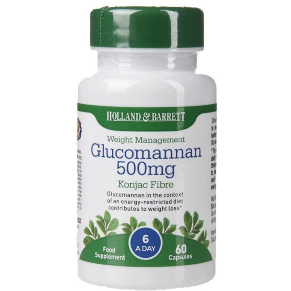 Glucomannan 500mg Capsules by Holland & Barrett