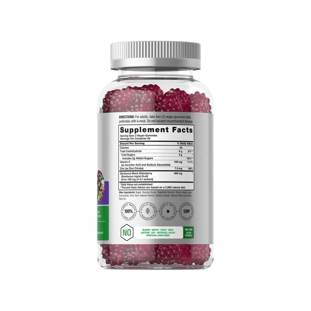 Horbäach Black Elderberry | 120 Gummies